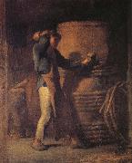 Jean Francois Millet, The peasant in front of barrel